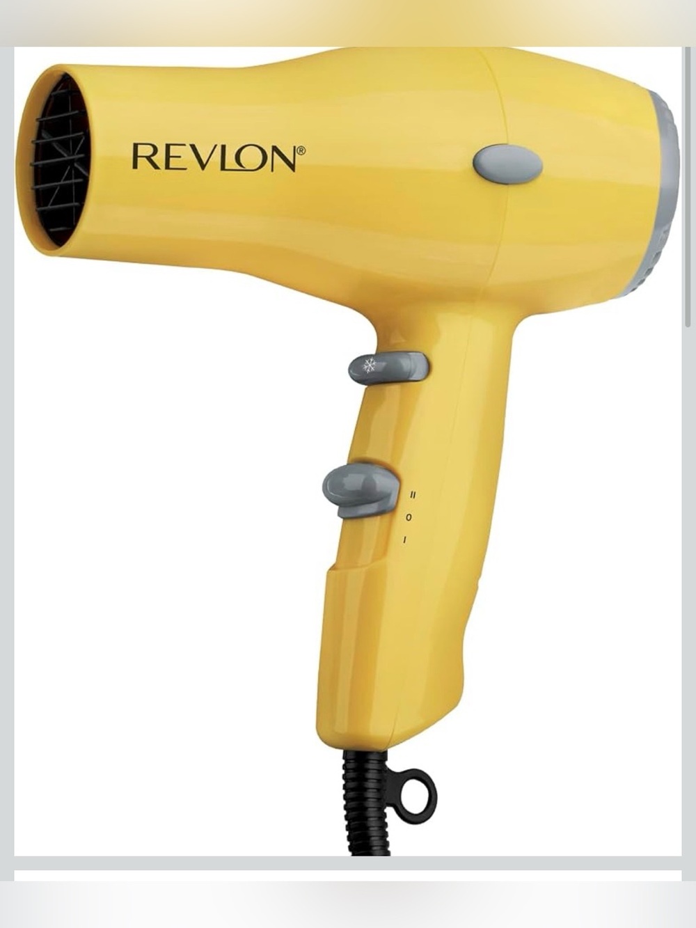 Revlon Yellow Compact Hair Dryer - Lightweight Kids Styling